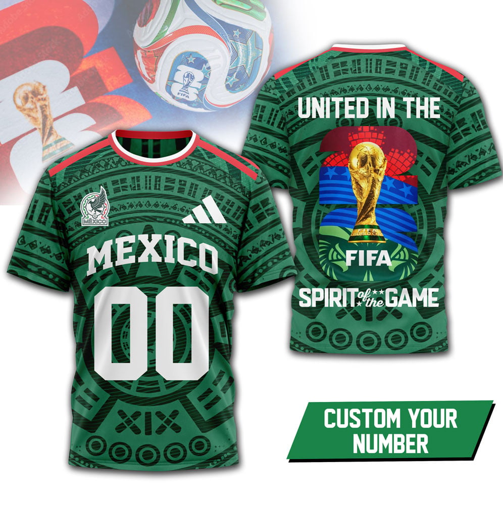 Mexico , Premium Wc26 United 3D T-Shirt Hy