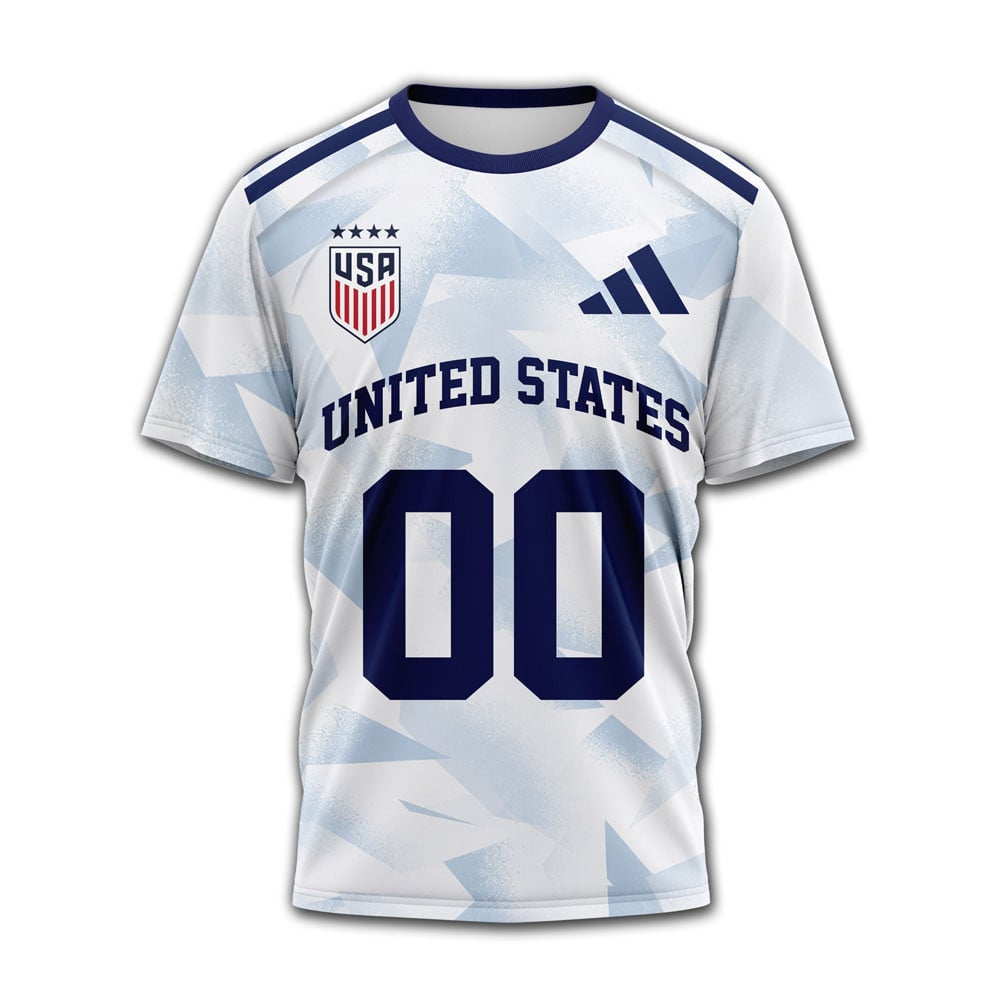 Usa , Premium Wc26 United 3D T-Shirt Hy - Image 2