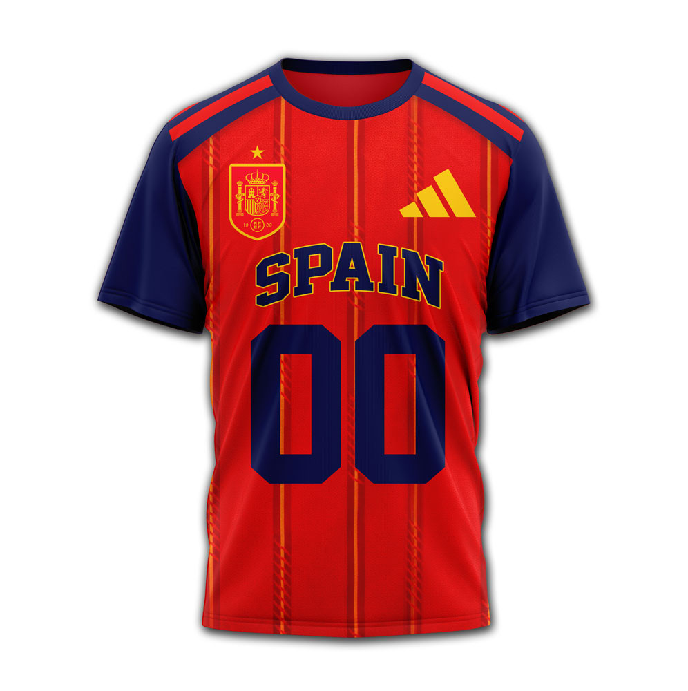 Spain , Premium Wc26 United 3D T-Shirt Hy - Image 2