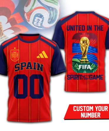 Spain , Premium Wc26 United 3D T-Shirt Hy