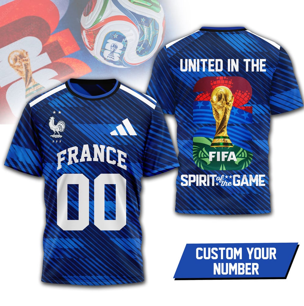 France , Premium Wc26 United 3D T-Shirt Hy