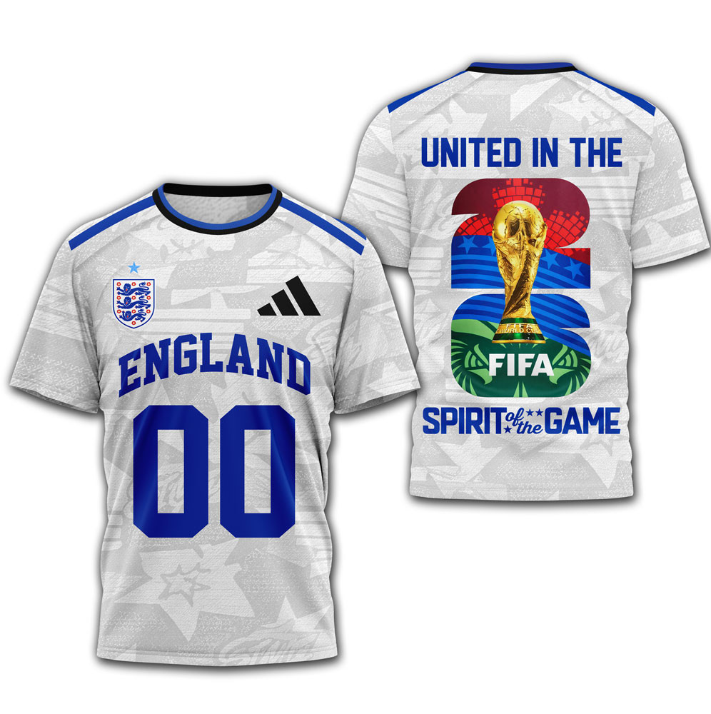 England , Premium Wc26 United 3D T-Shirt Hy - Image 4
