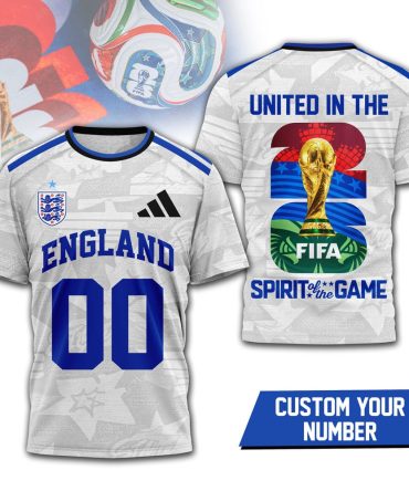 England , Premium Wc26 United 3D T-Shirt Hy