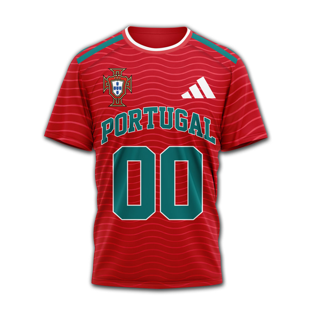 Portugal , Premium Wc26 United 3D T-Shirt Hy - Image 2