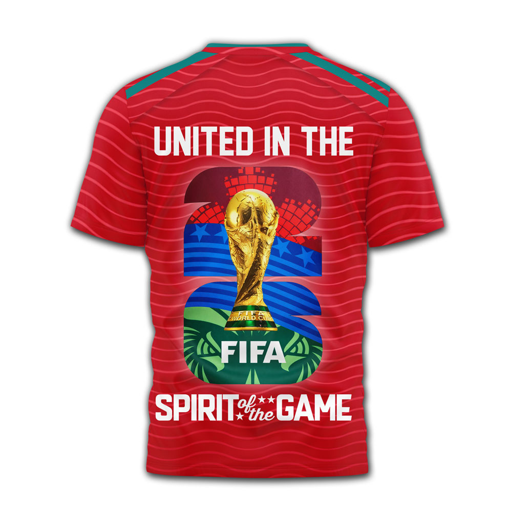 Portugal , Premium Wc26 United 3D T-Shirt Hy - Image 3