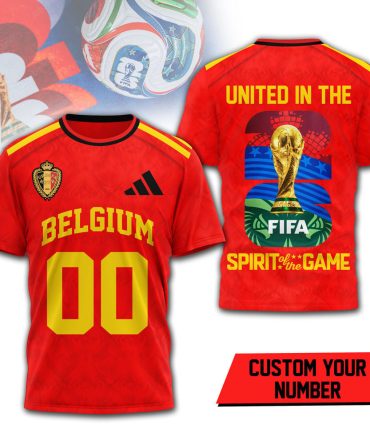 Belgium , Premium Wc26 United 3D T-Shirt Hy