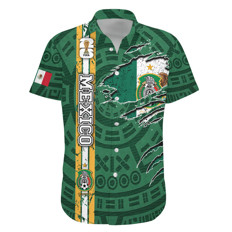 Mexico , Premium Wc26 Hawaiian Shirt - Image 2