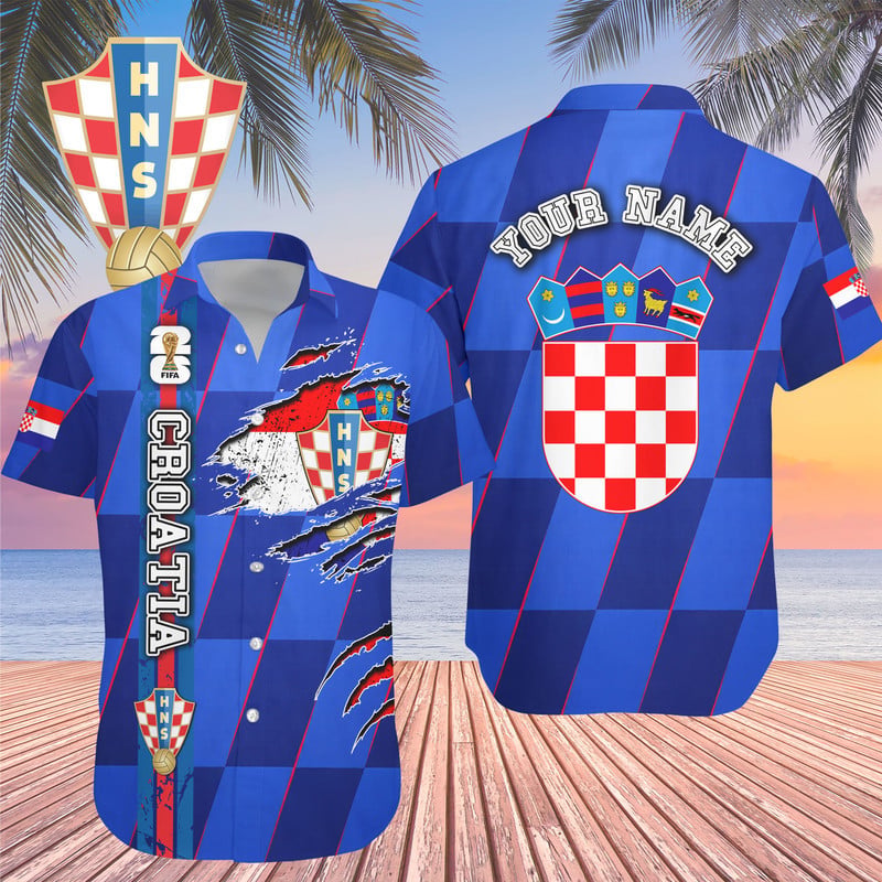 Croatia , Premium Wc26 Hawaiian Shirt