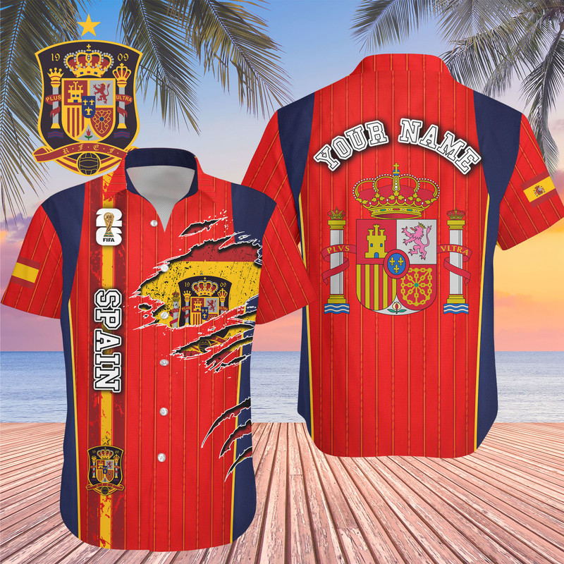 Spain , Premium Wc26 Hawaiian Shirt