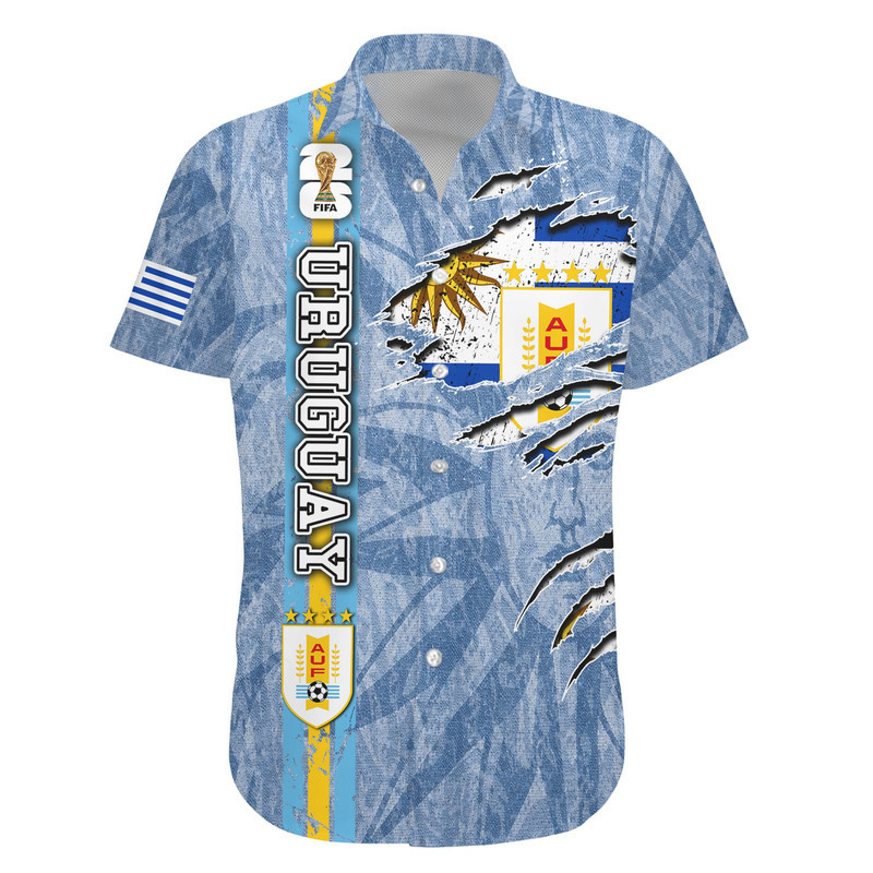 Uruguay , Premium Wc26 Hawaiian Shirt - Image 2
