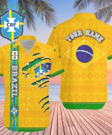 Brazil , Premium Wc26 Hawaiian Shirt