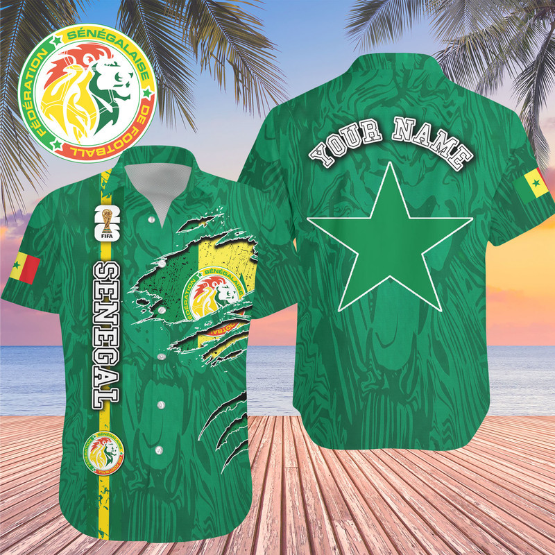 Senegal , Premium Wc26 Hawaiian Shirt