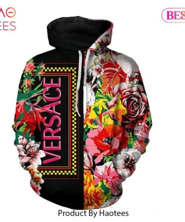 Gianni Versace Flower Unisex Hoodie For Men Women Luxury Brand Clothing Clothes Outfit