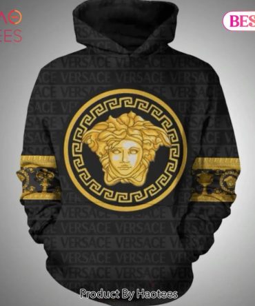Gianni Versace Gold Black Unisex Hoodie For Men Women Luxury Brand Clothing Clothes Outfit