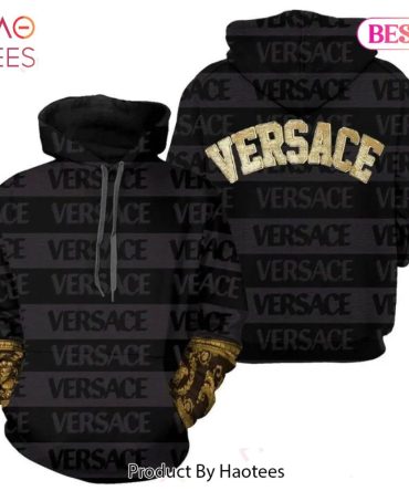 Gianni Versace Gold Unisex Hoodie For Men Women Luxury Brand Clothing Clothes Outfit
