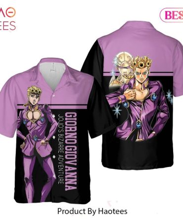 Giorno Giovanna Hawaiian Shirt Jojos Bizarre Adventure Anime Shirt For Men Women