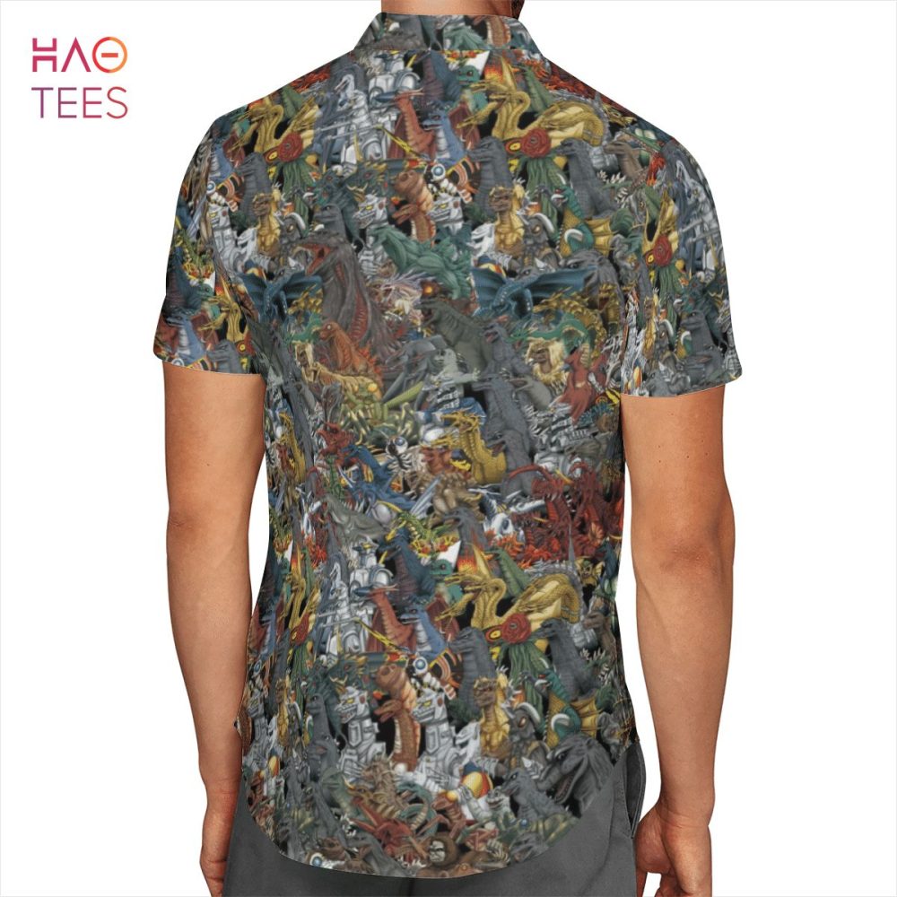 Godzilla World Hawaiian Shirt - Image 2