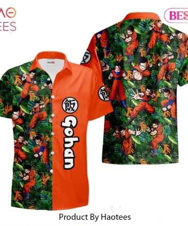 Gohan Hawaiian Shirts Custom Anime Merch Clothes For Men Women