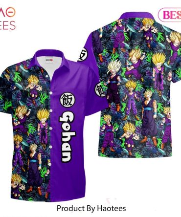 Gohan Super Saiyan Hawaiian Shirts Custom Anime Merch Clothes For Men Women