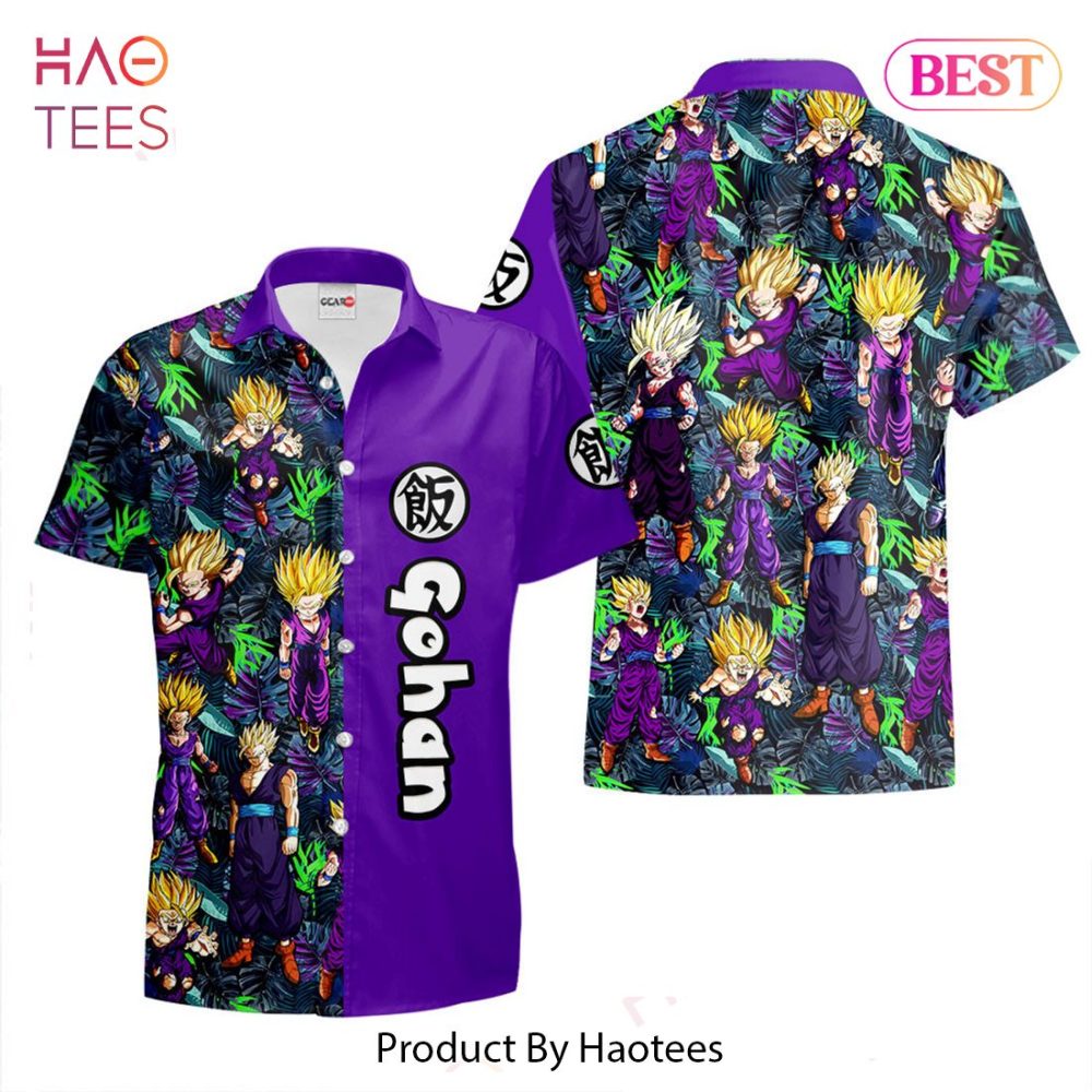 Gohan Super Saiyan Hawaiian Shirts Custom Anime Merch Clothes For Men Women