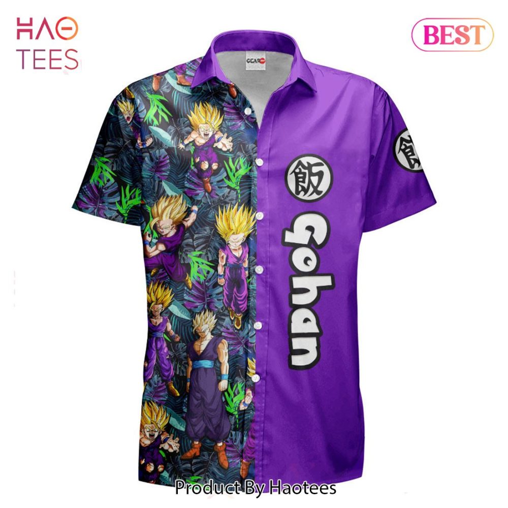 Gohan Super Saiyan Hawaiian Shirts Custom Anime Merch Clothes For Men Women - Image 2
