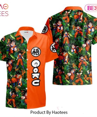 Goku Hawaiian Shirts Custom Anime Merch Clothes For Men Women