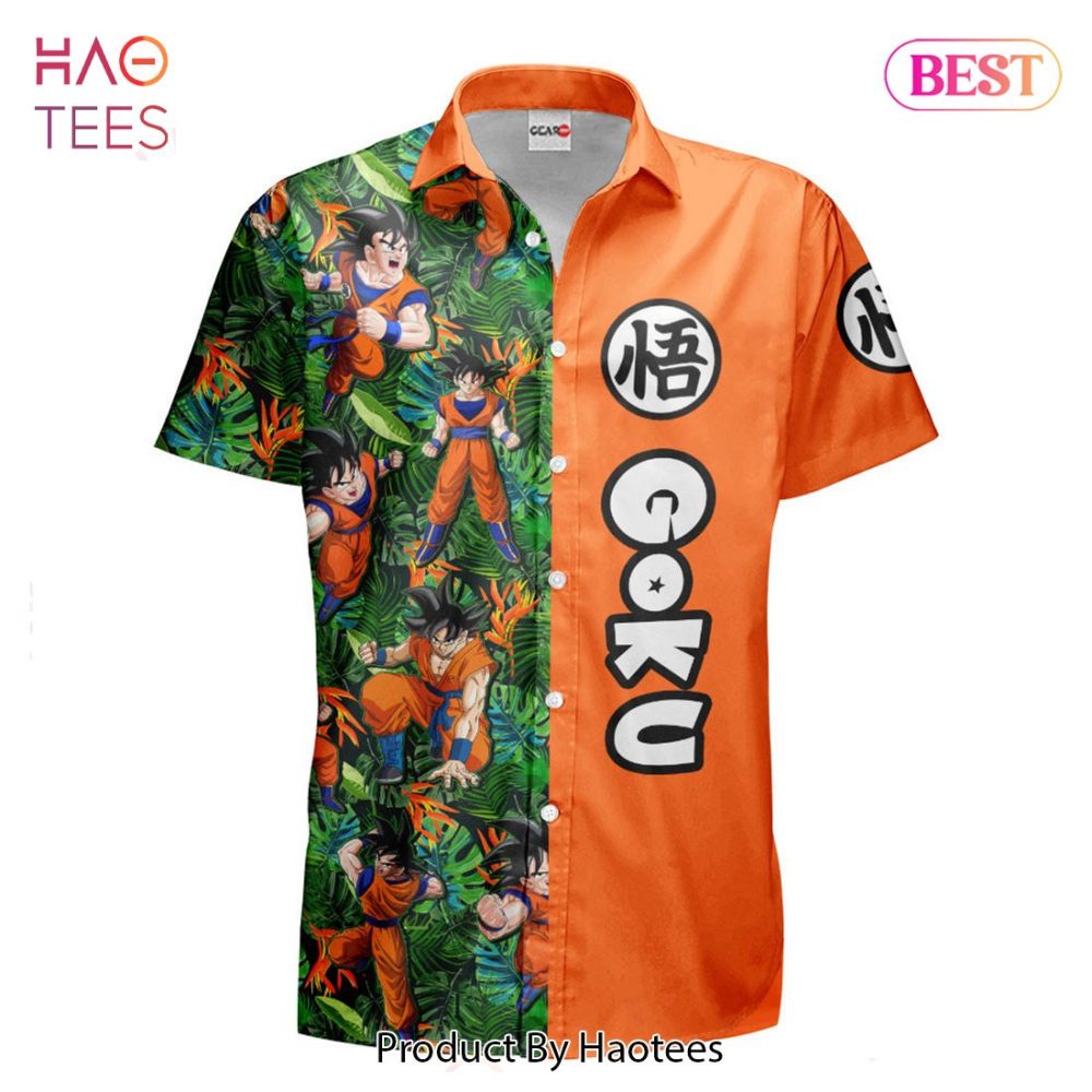 Goku Hawaiian Shirts Custom Anime Merch Clothes For Men Women - Image 2