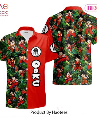 Goku Kid Hawaiian Shirts Custom Anime Merch Clothes For Men Women