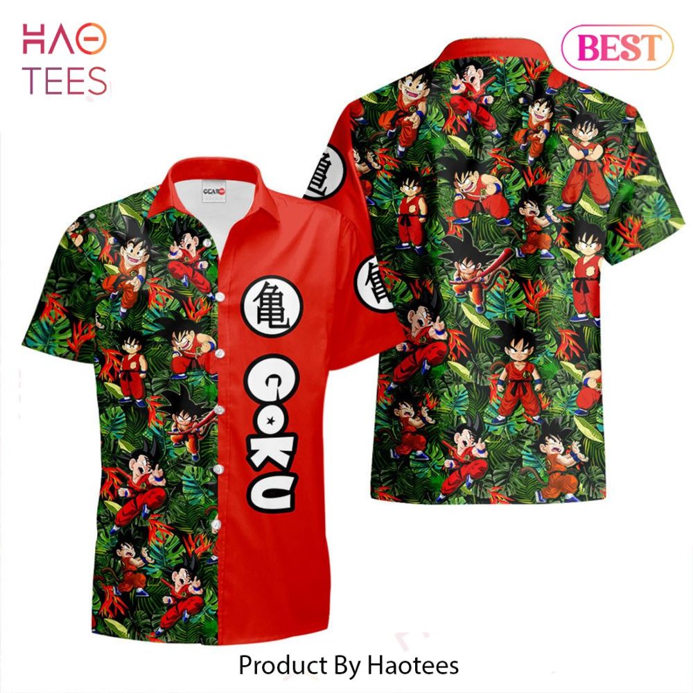 Goku Kid Hawaiian Shirts Custom Anime Merch Clothes For Men Women