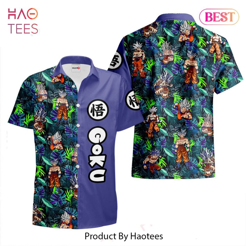 Goku Ultra Instinct Hawaiian Shirts Custom Anime Merch Clothes For Men Women