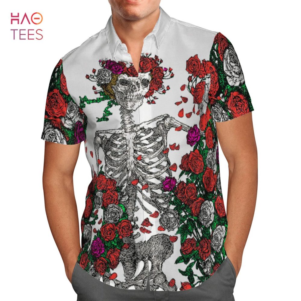 Grateful Dead - Skull Hawaiian Shirt