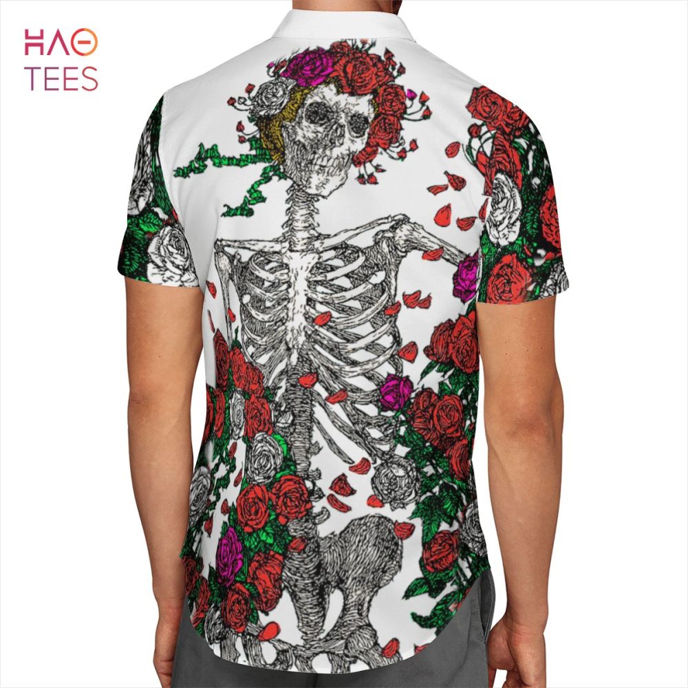 Grateful Dead - Skull Hawaiian Shirt - Image 2