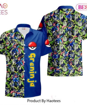 Greninja Hawaiian Shirts Custom Anime Merch Clothes For Men Women