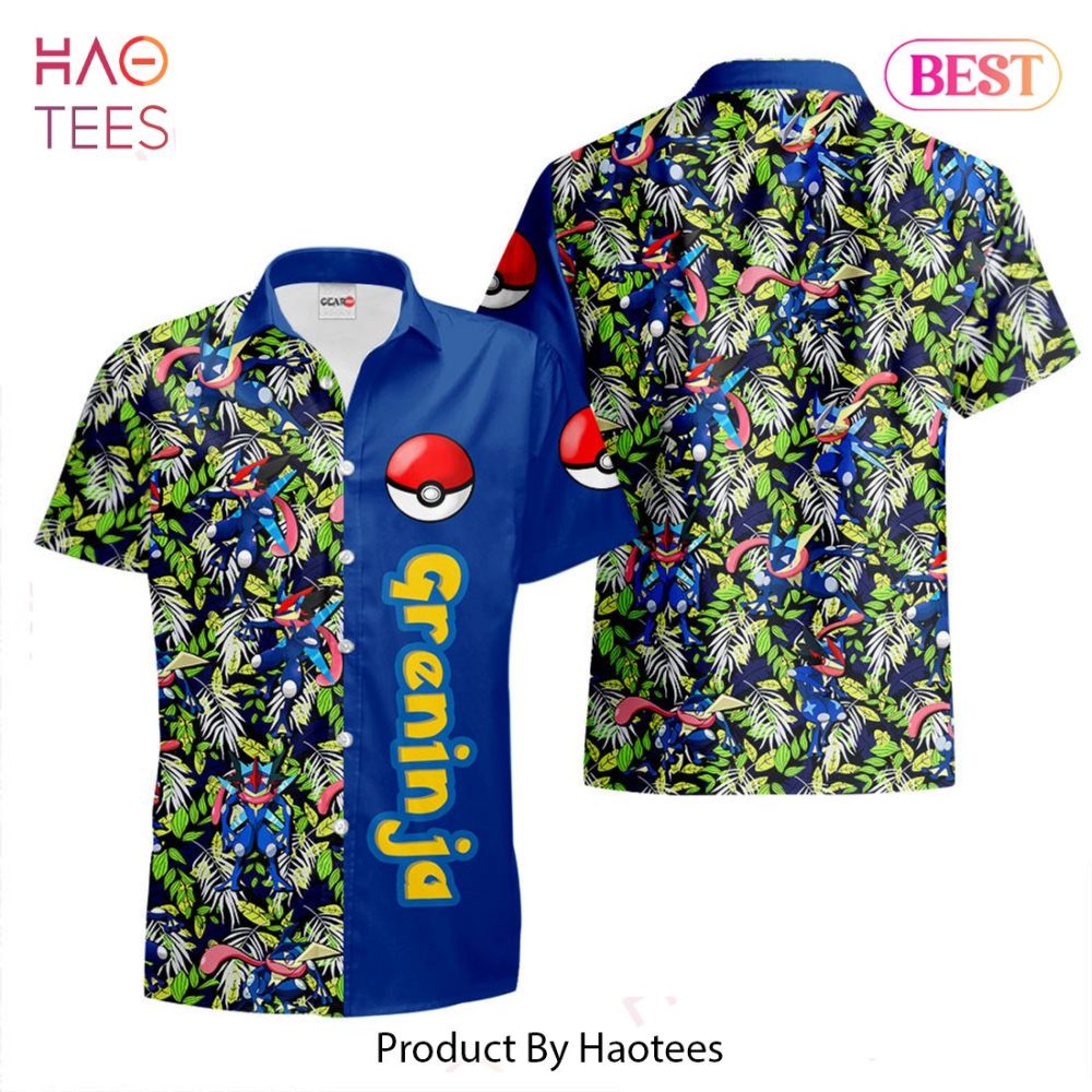 Greninja Hawaiian Shirts Custom Anime Merch Clothes For Men Women