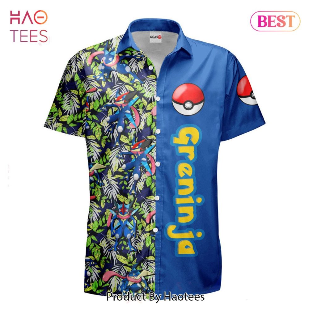 Greninja Hawaiian Shirts Custom Anime Merch Clothes For Men Women - Image 2