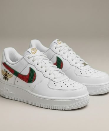Gucci Bee Custom Printed Nike Air Force 1 Shoes