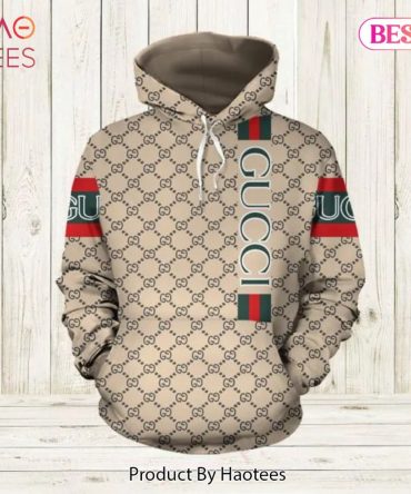 Gucci Beige Unisex Hoodie For Men Women Luxury Brand Clothing Clothes Outfit