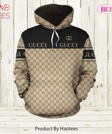 Gucci Black Brown Unisex Hoodie Gucci Logo Hoodie For Men Women