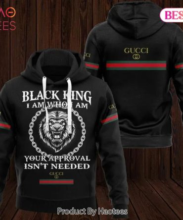 Gucci Black King Unisex Hoodie Gucci Logo Hoodie For Men Women