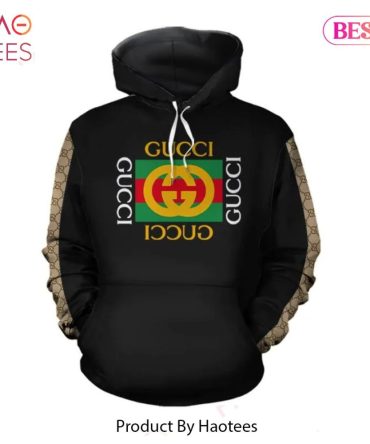 Gucci Black Unisex Hoodie For Men Women Luxury Brand Clothing Clothes Outfit