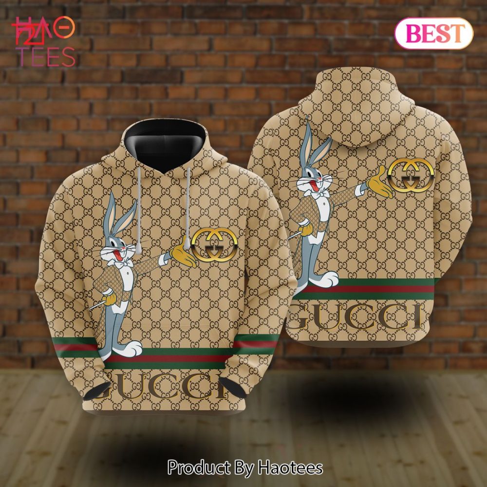 Gucci Bugs Bunny 3D Hoodie Luxury Brand Pod Design