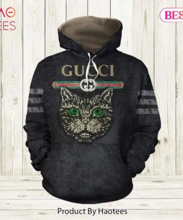 Gucci Cat Unisex Hoodie Gucci Logo Hoodie For Men Women
