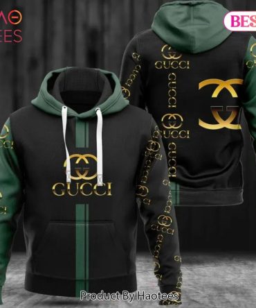 Gucci Green Unisex Hoodie Gucci Logo Hoodie For Men Women