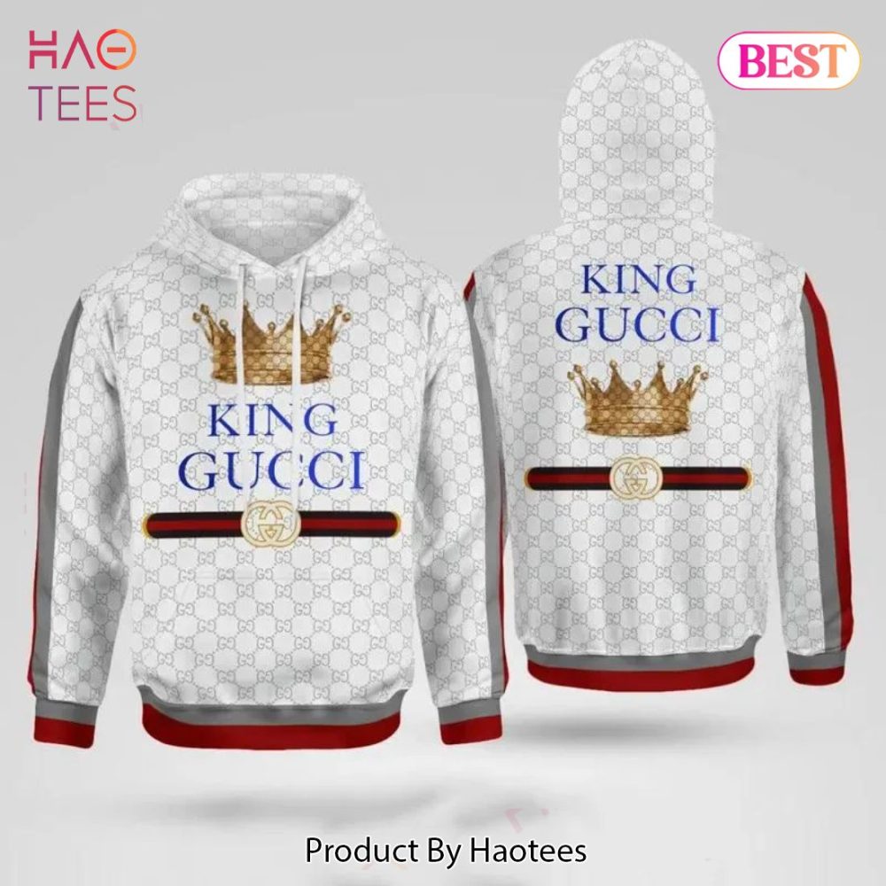 Gucci King Unisex Hoodie Gucci Logo Hoodie For Men Women