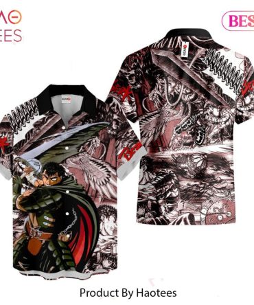 Guts Hawaiian Shirts Berserk Custom Anime Clothes For Men Women