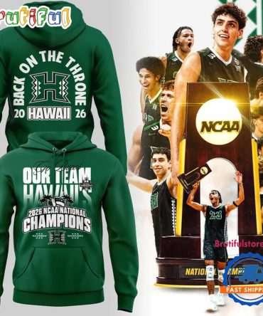 Hawaii Rainbow Warriors 2026 Ncaa Men'S Volleyball National Champions 2026 Hoodie
