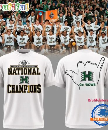 Hawaii Rainbow Warriors Men'S Volleyball National Champions 2026 Final T Shirt