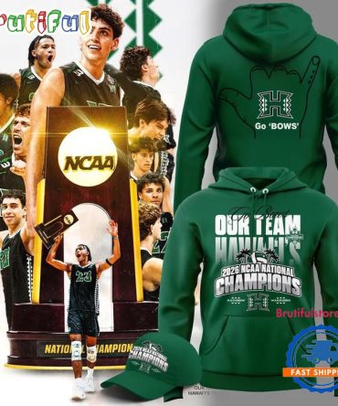 Hawaii Rainbow Warriors Men'S Volleyball National Champions 2026 Hoodie