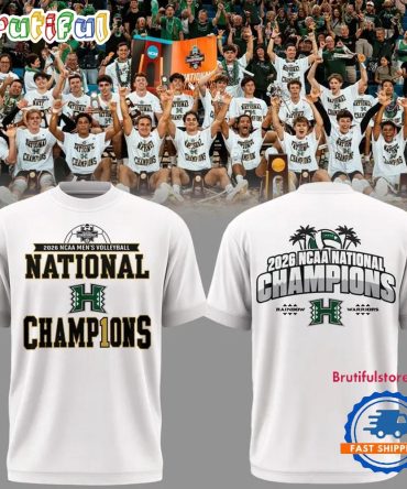 Hawaii Rainbow Warriors Men'S Volleyball National Champions 2026 Special New T Shirt