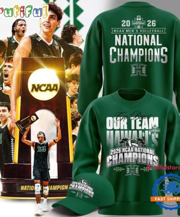 Hawaii Rainbow Warriors Men'S Volleyball National Champions 2026 Sweatshirt